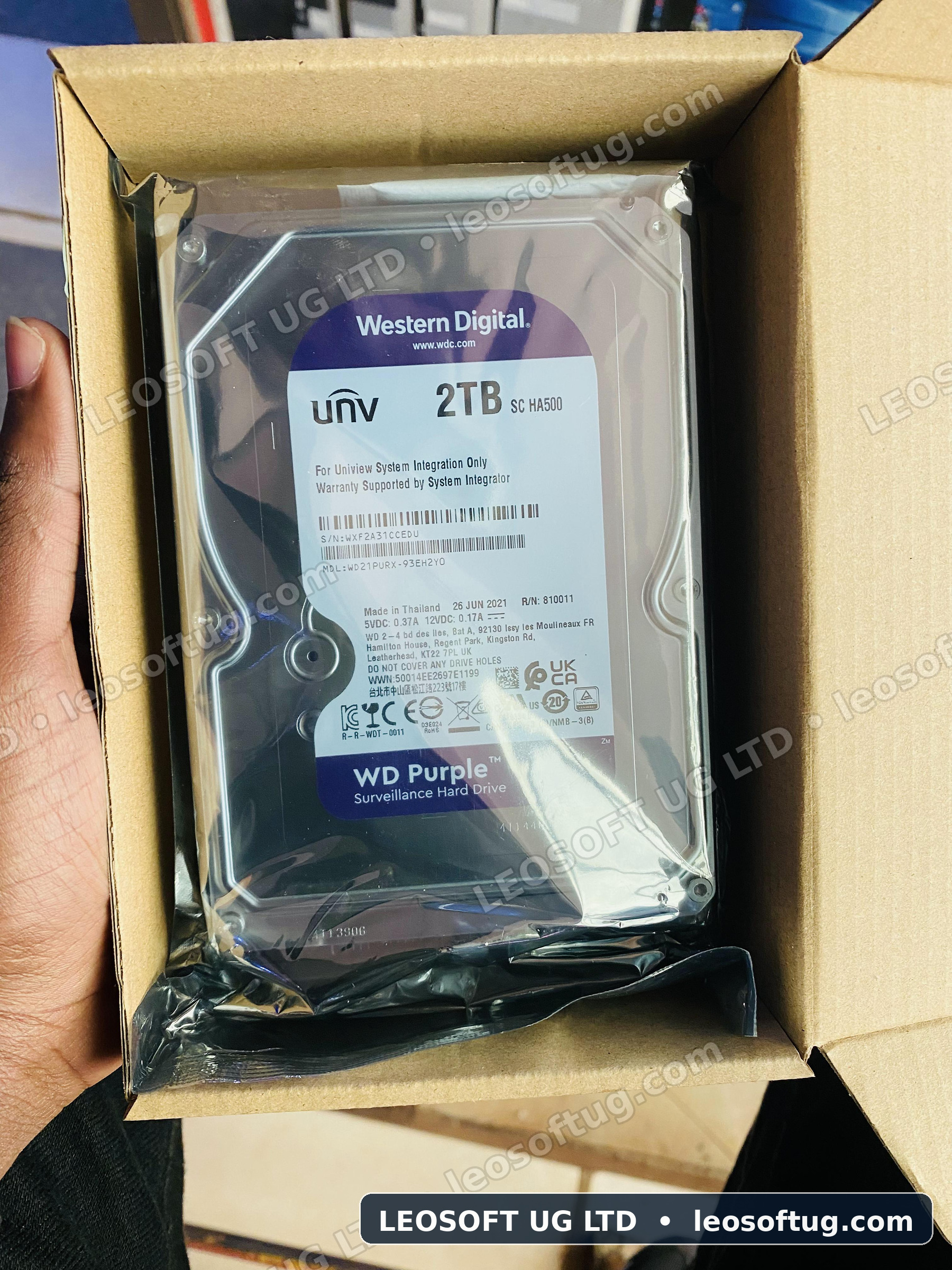 Western Digital WD Purple 2TB Surveillance Hard Drive