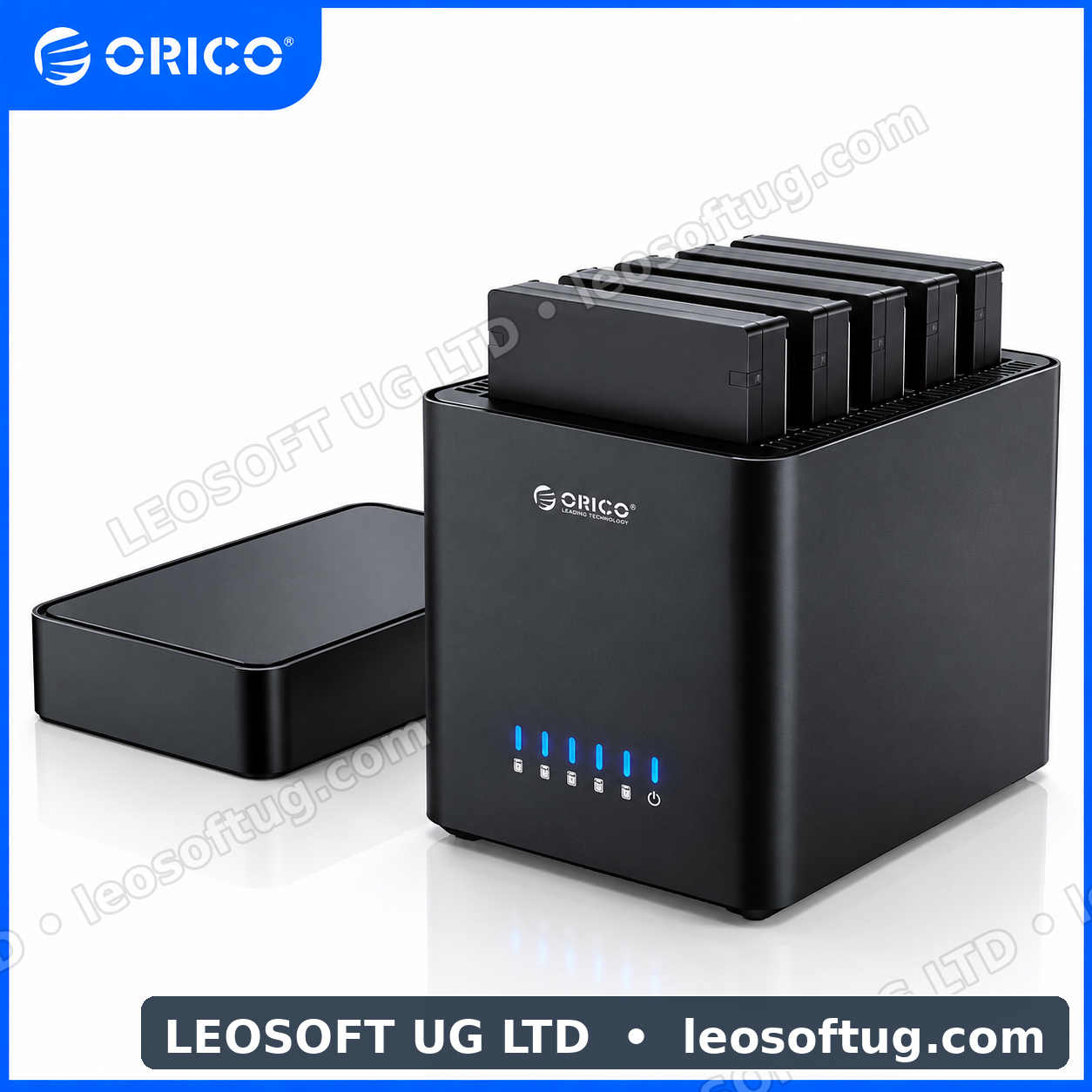 ORICO 5-Bay 3.5-Inch External Hard Drive Enclosure / Direct Attached Storage (DAS Tower)