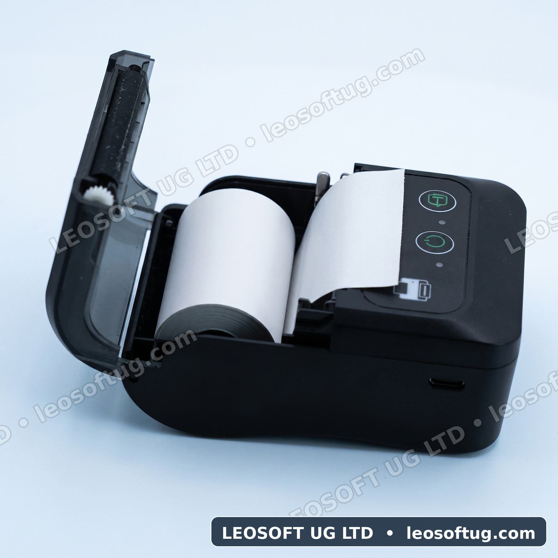 58mm Mini Portable Bluetooth Thermal Receipt Printer with Belt Case
