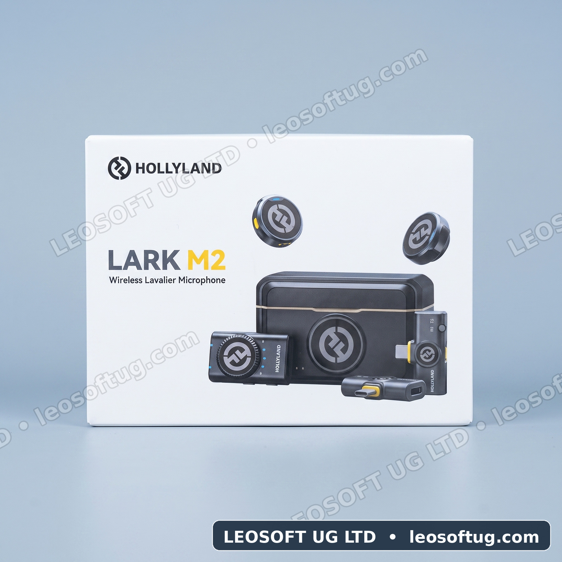 Hollyland Lark M2 Wireless Lavalier Microphone Combo (Shine Charcoal)