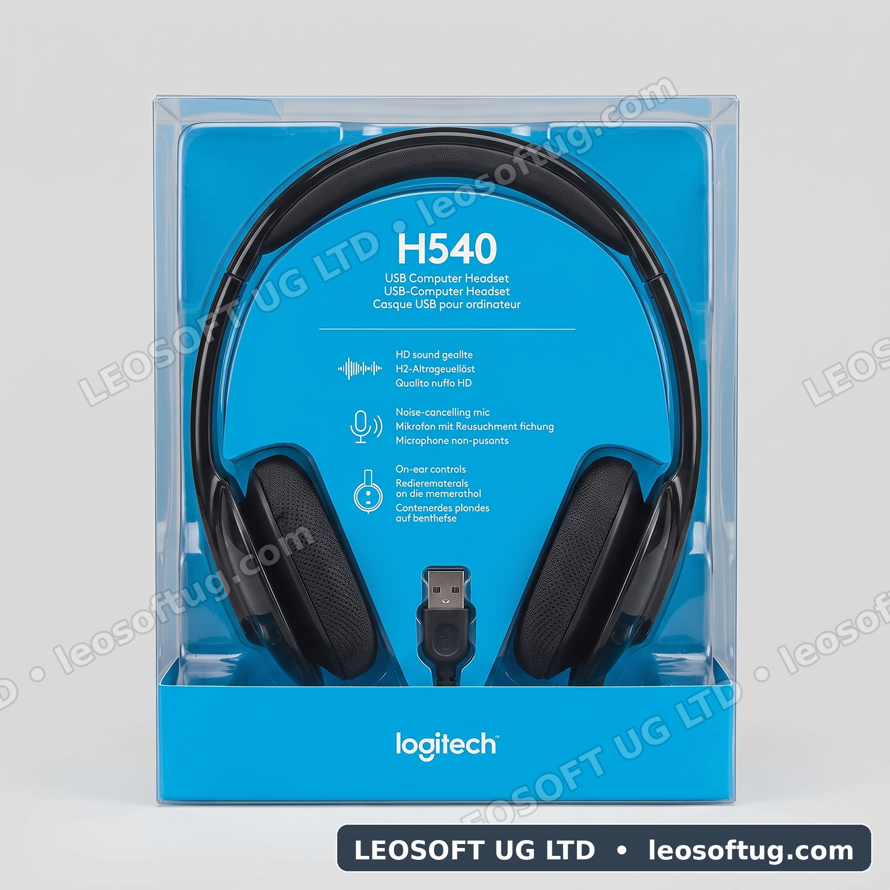 Logitech H540 USB-A Wired Computer Headset