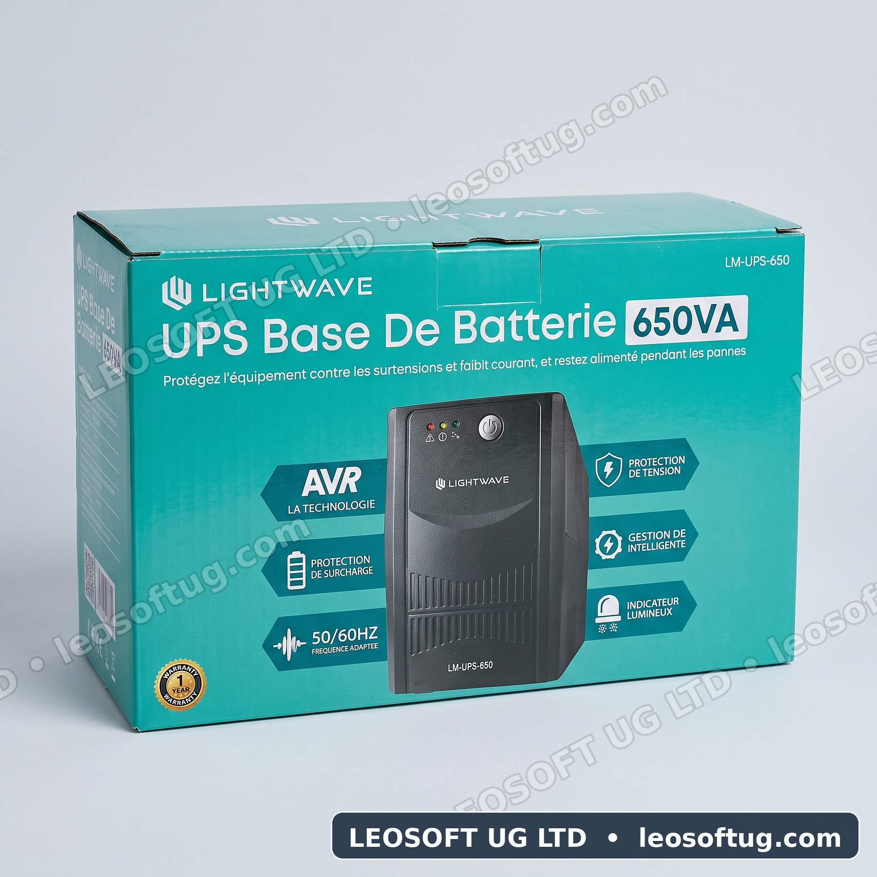 Lightwave 650VA Uninterruptible Power Supply (UPS)