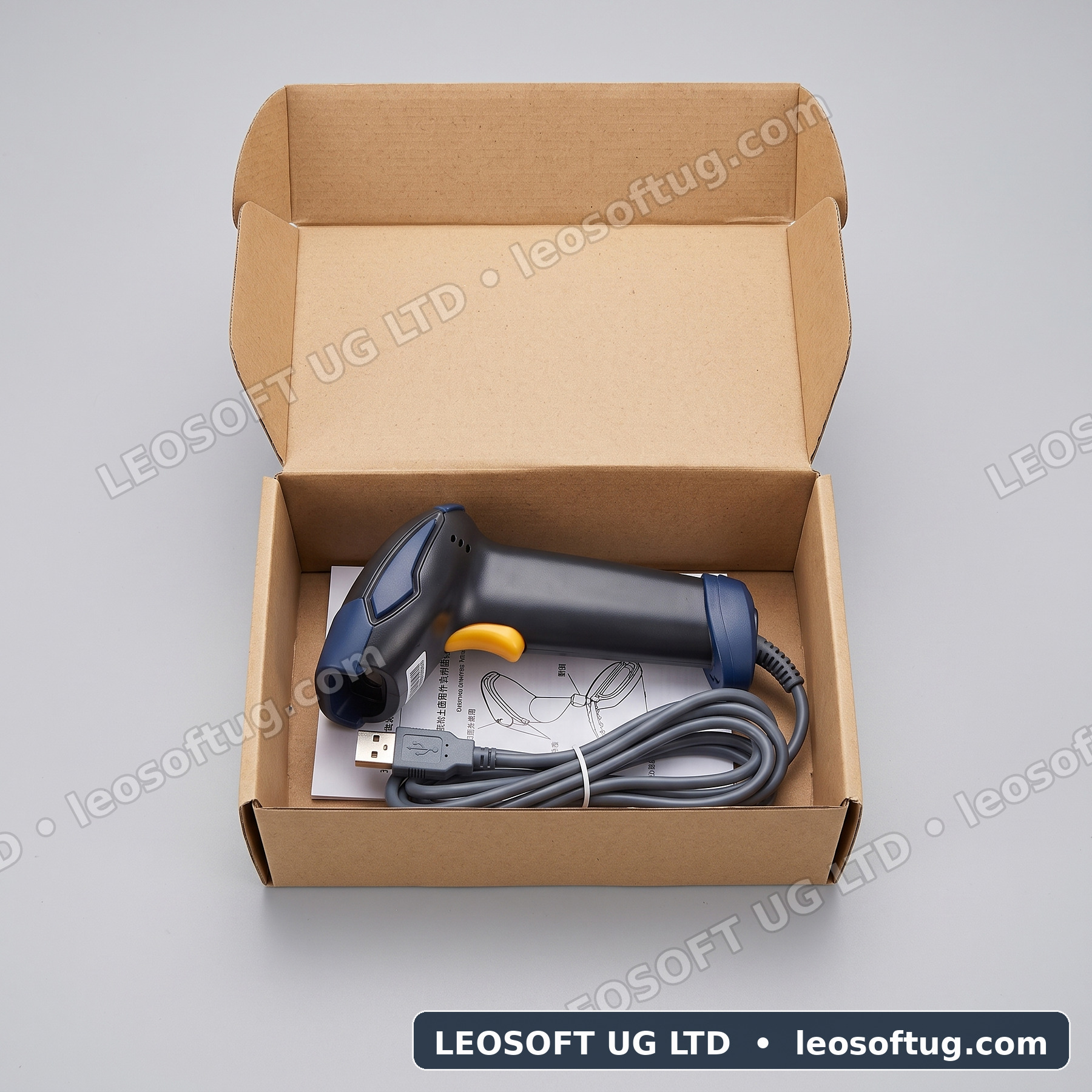 DKT-7208 Wired Handheld 1D Laser Barcode Scanner (USB Plug & Play)