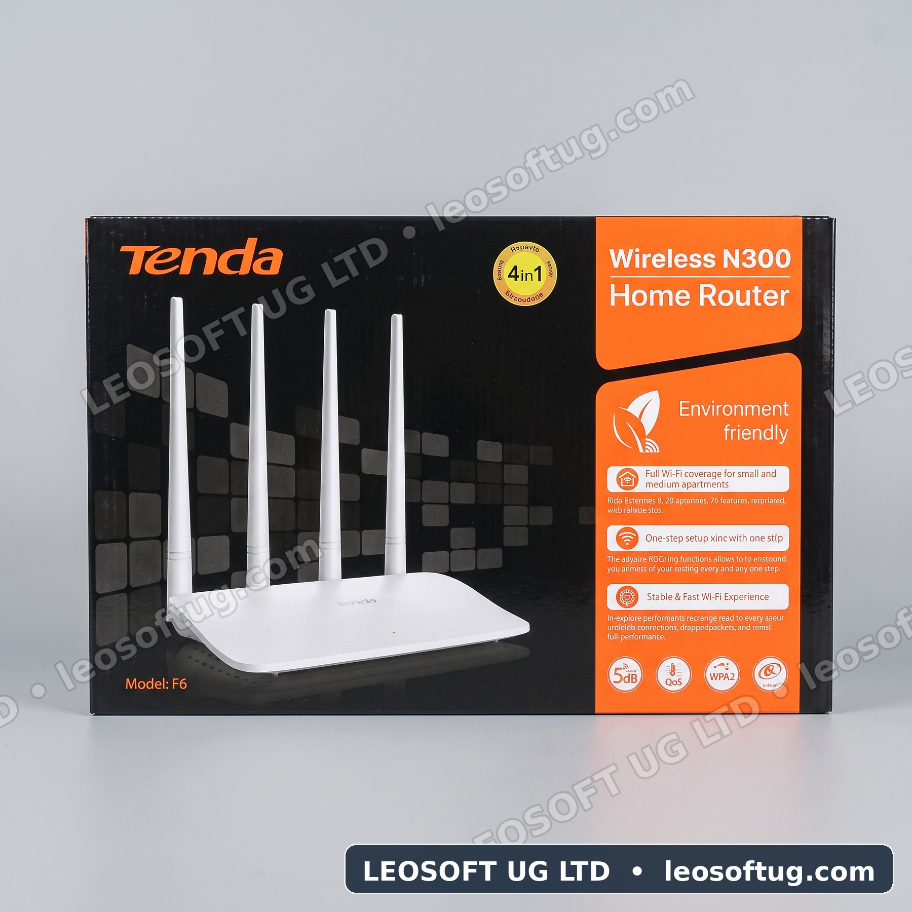 Tenda F6 Wireless N300 Home Router.