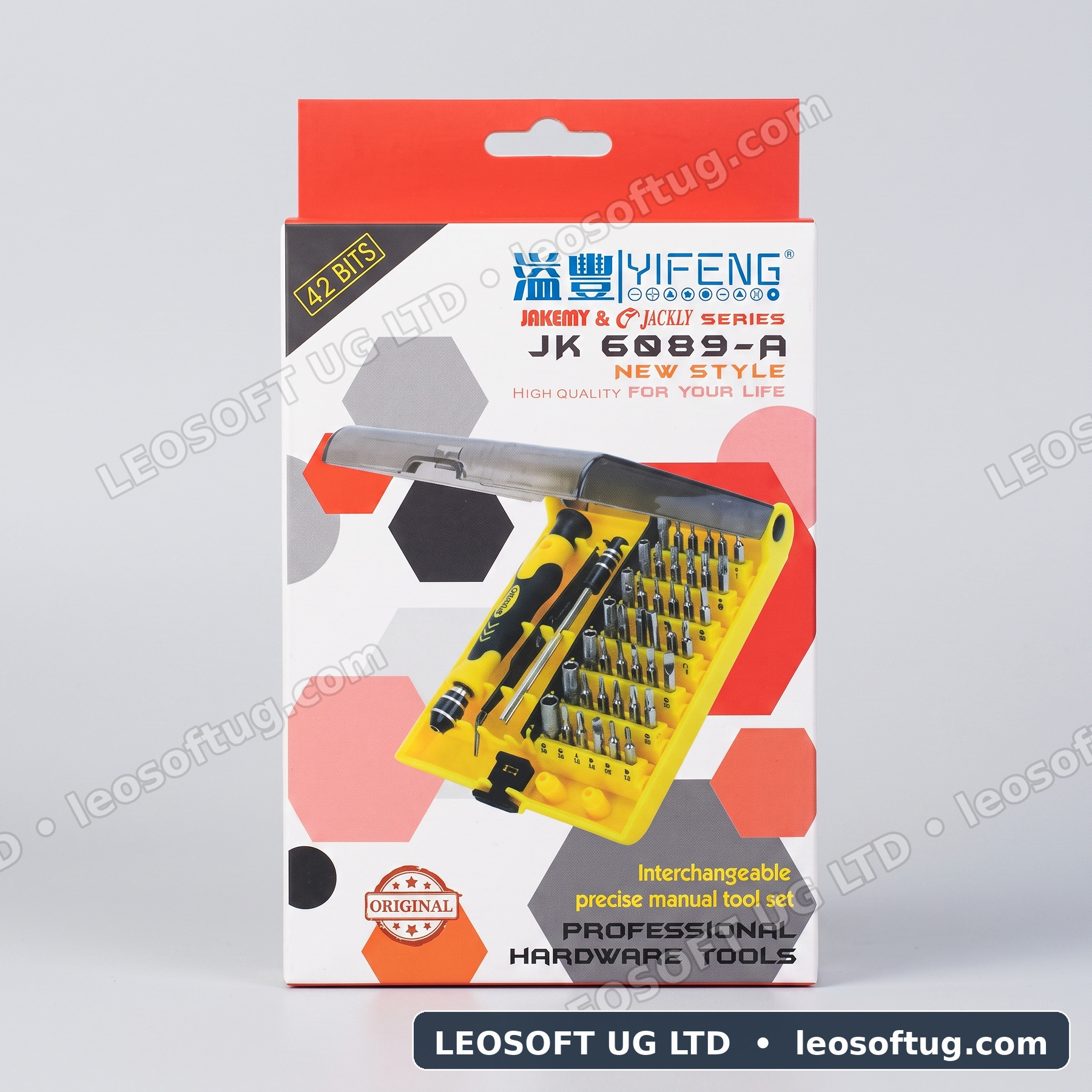 Jakemy & Jackly Series JK 6089-A Precision Manual Tool Set (42 Bits)