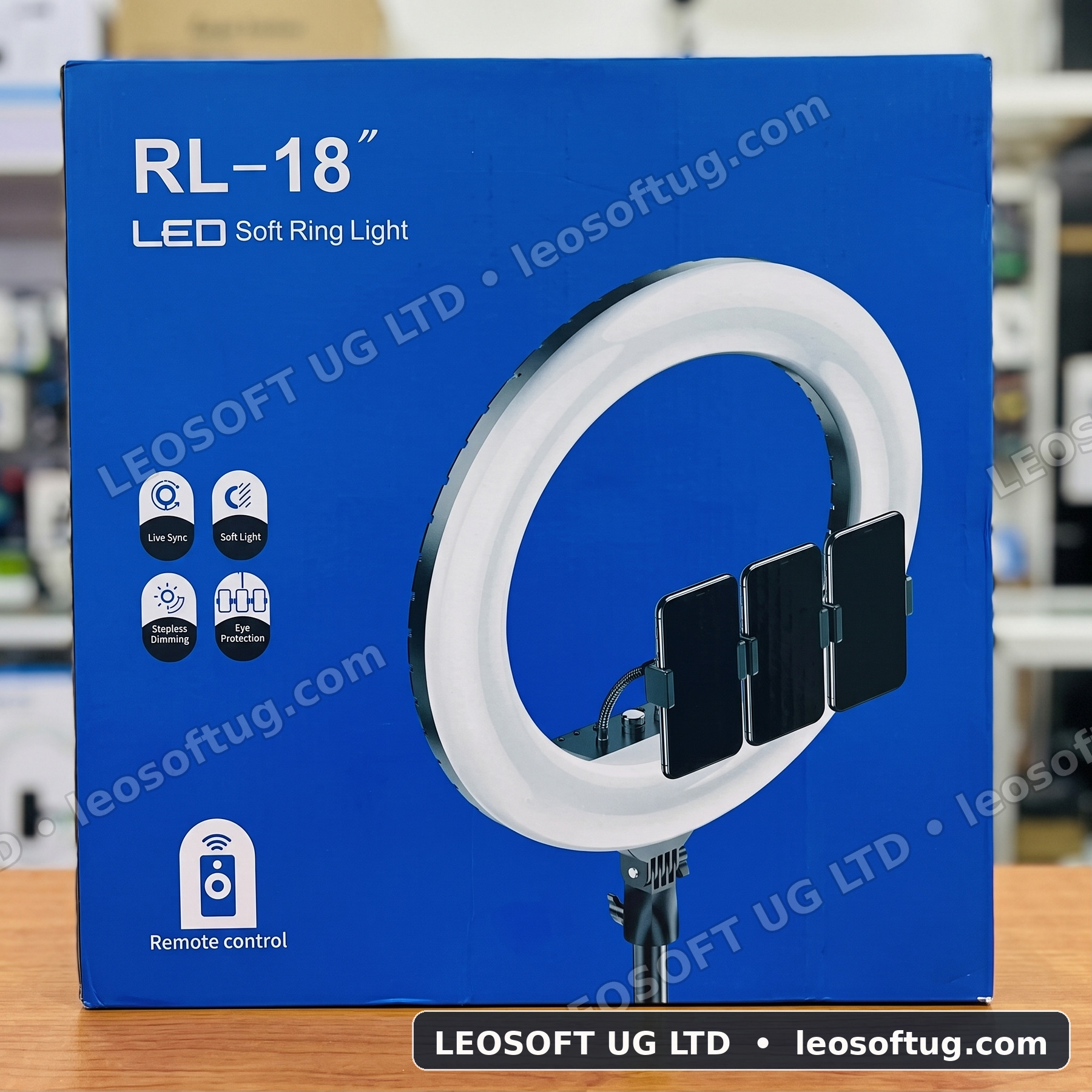 RL-18 Professional 18-Inch LED Soft Ring Light Kit (with Remote Control)