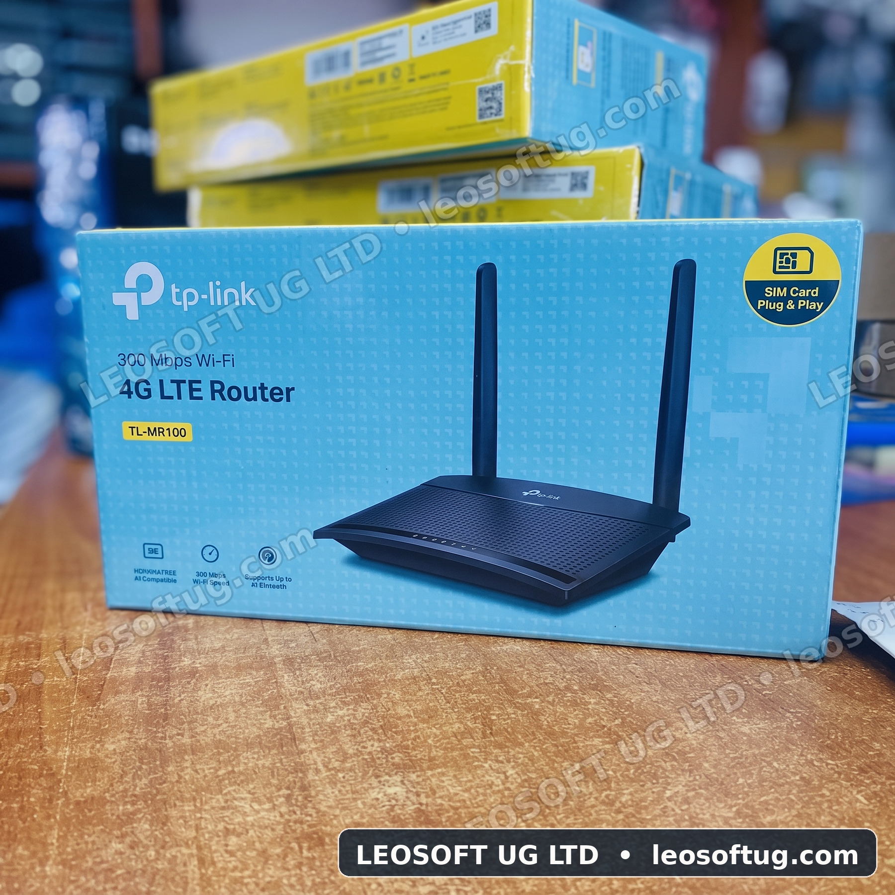 TP-Link TL-MR100 300 Mbps Wi-Fi 4G LTE Router (SIM Card Plug & Play)