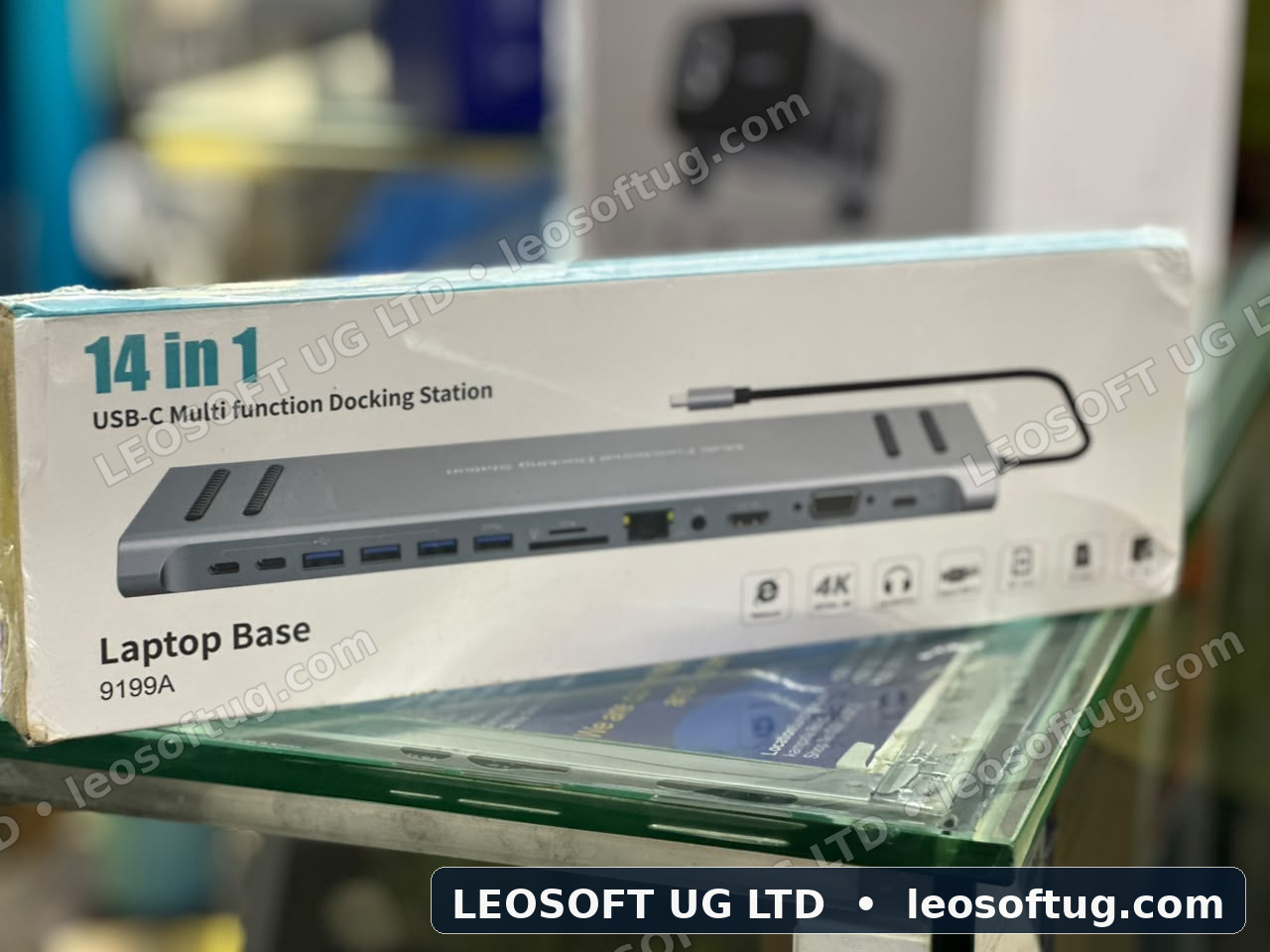 14-in-1 Multi-Function USB-C Docking Station Stand Base