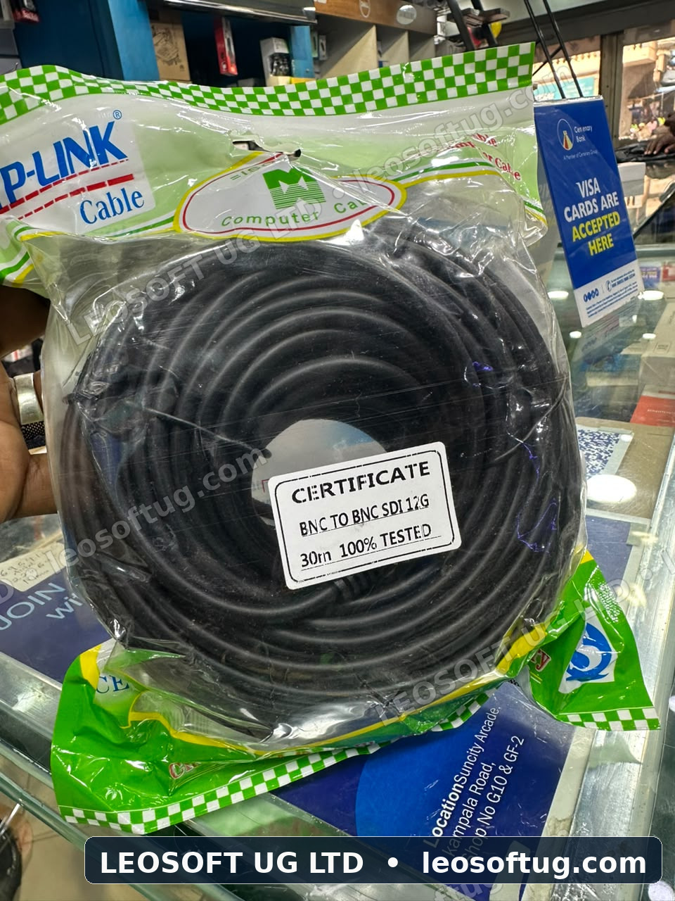 30m SDI Cable: Professional Broadcast Video Coaxial Cable (BNC to BNC SDI)