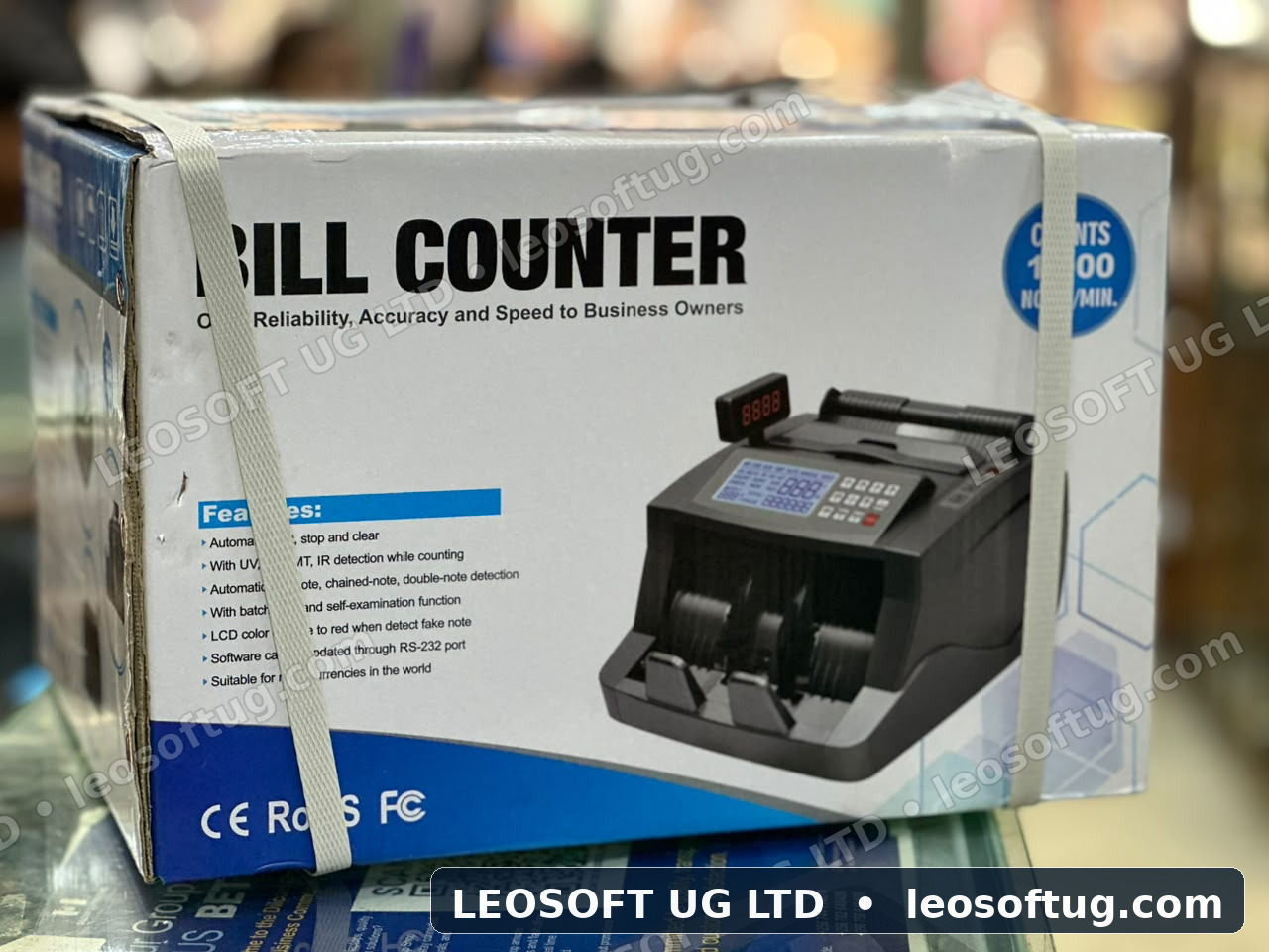 BILL COUNTER : Professional Electronic Desktop Bill Counter & Counterfeit Note Detector