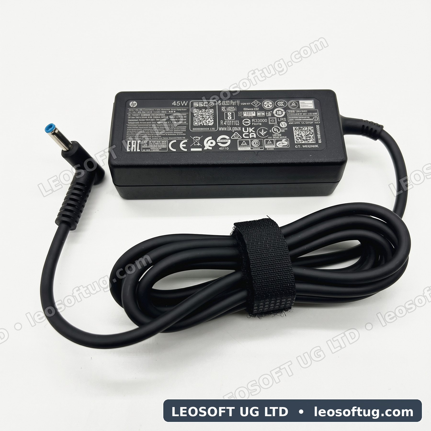 HP 45W Smart AC Adapter (Small Blue Pin / 4.5mm Tip)