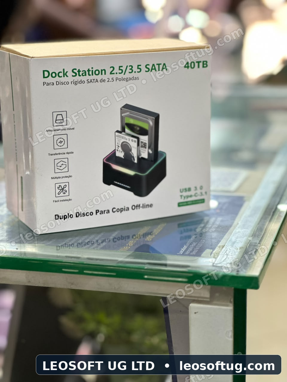 Dual-Bay SATA Docking Station with Standalone Offline Duplicator / Clone Function