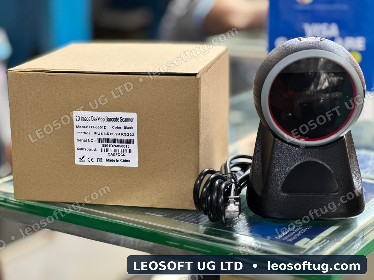 2D Image Desktop Omnidirectional Barcode Scanner