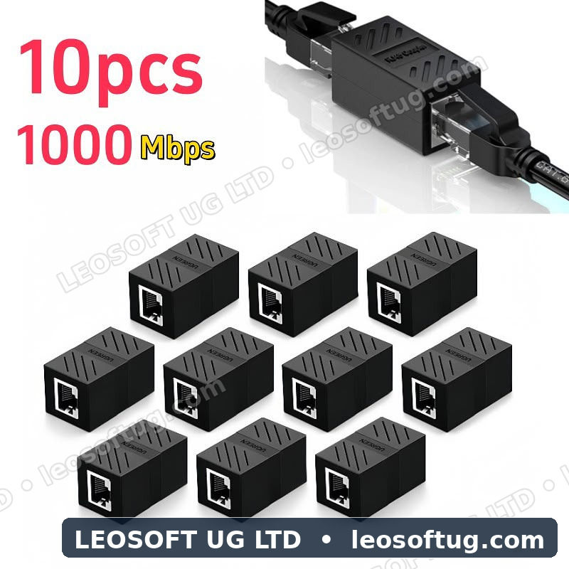 Cat6 RJ45 Female-to-Female Inline Coupler