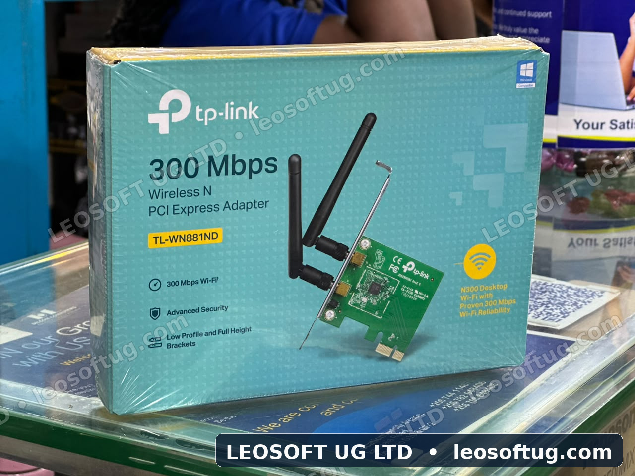 TP-Link 300Mbps Wireless N PCI Express Adapter (Model: TL-WN881ND)