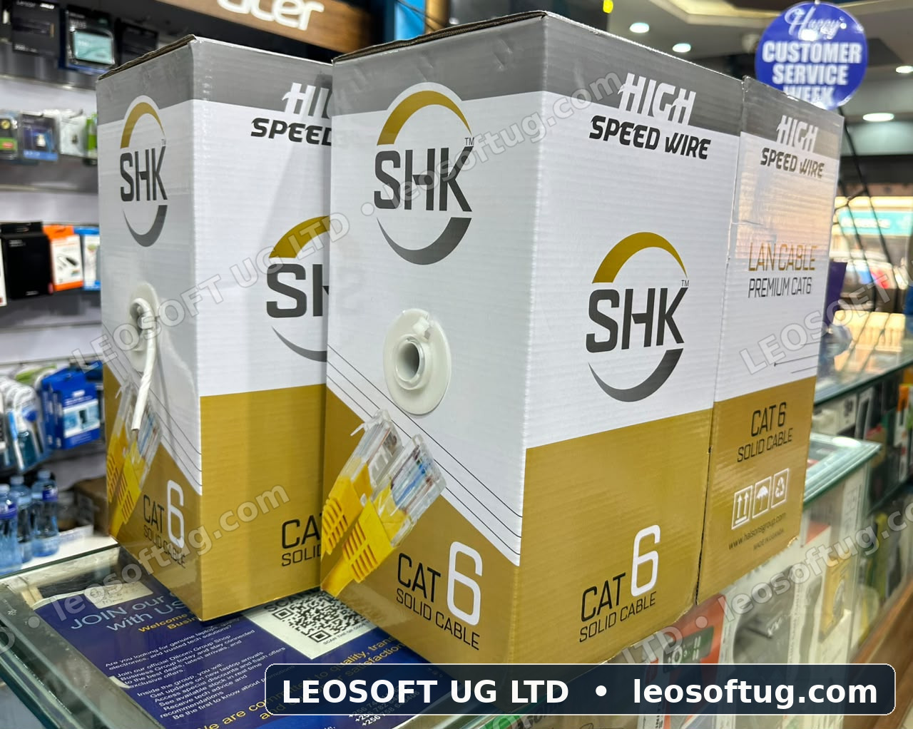 SHK Premium Cat6 Indoor Solid LAN Cable